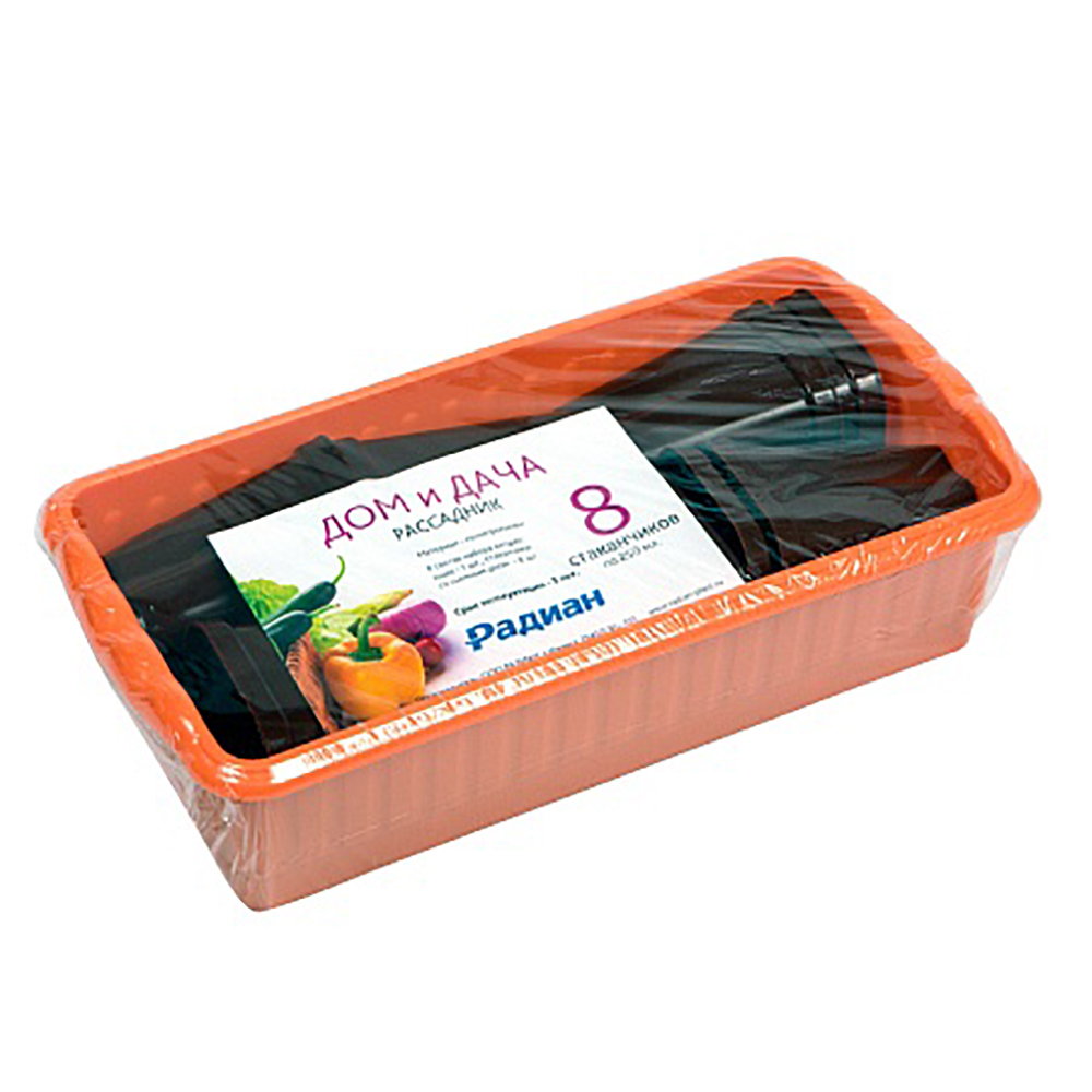 Ящик для рассады ДОМ И ДАЧА 8шт. 0,25л  /