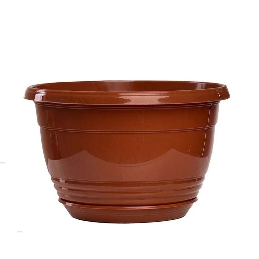 Горшок пластиковый  ГЛОРИЯ h=20см 25см 4,2л терракот/40