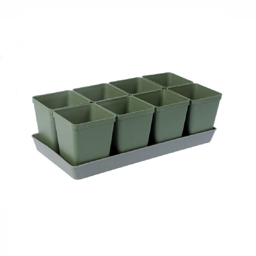 Ящик для рассады Квадро 8шт. 0,6л  /2/10