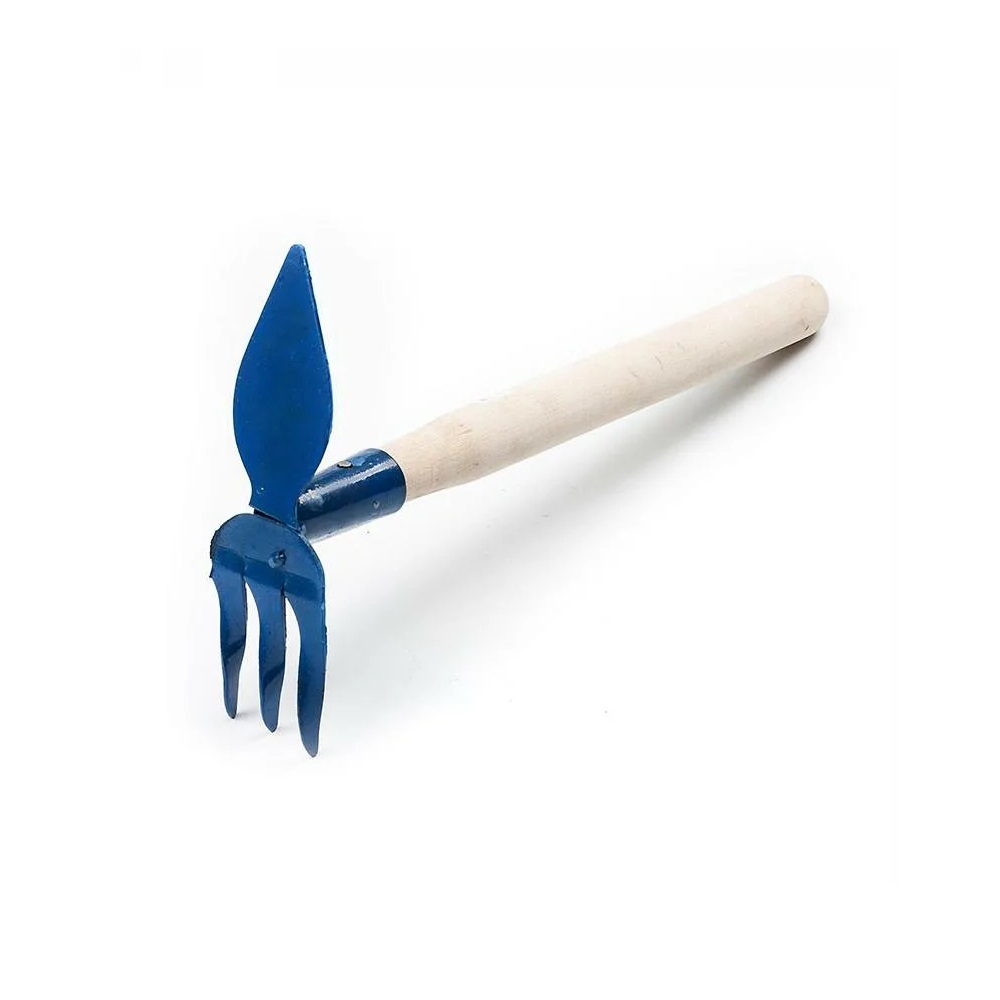 Рыхлитель комбинированный 3-х зубый с лепестком с черенком /10/25