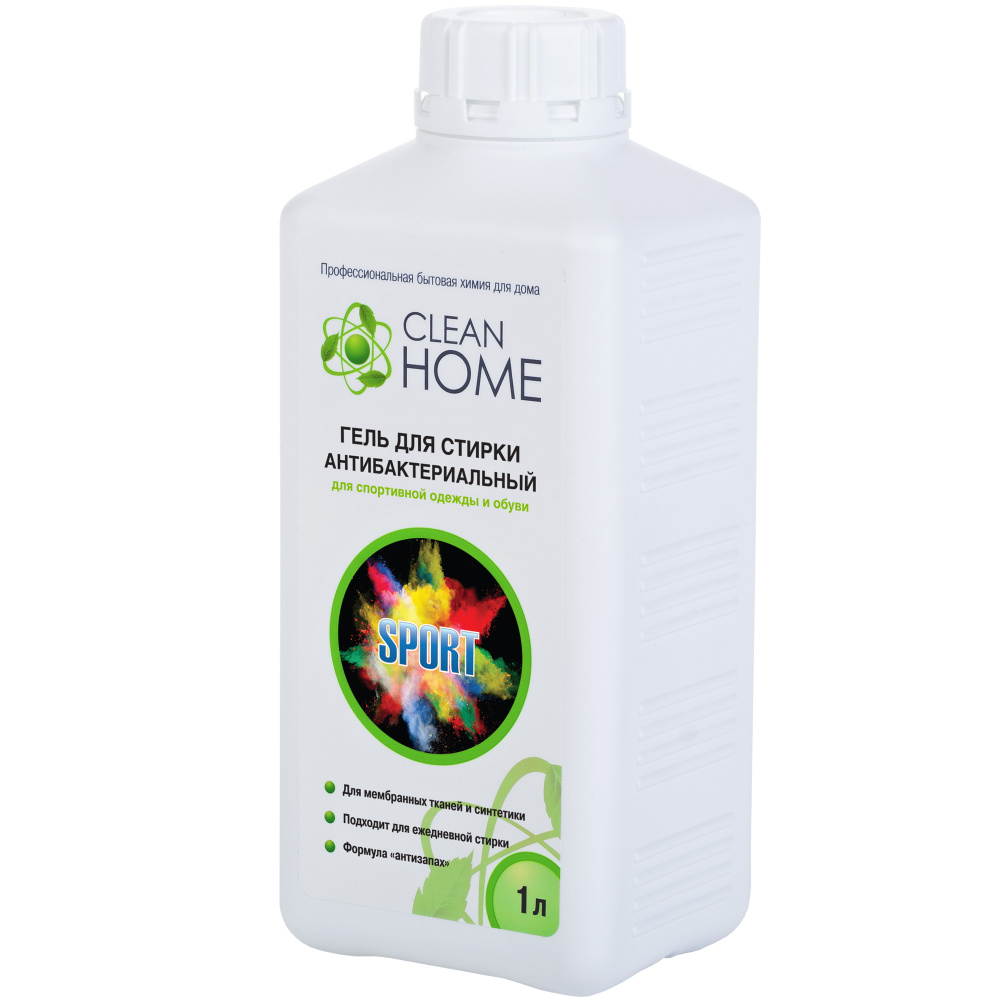 Гель CleanHome для стирки спортивной одежды и обуви  1л/10