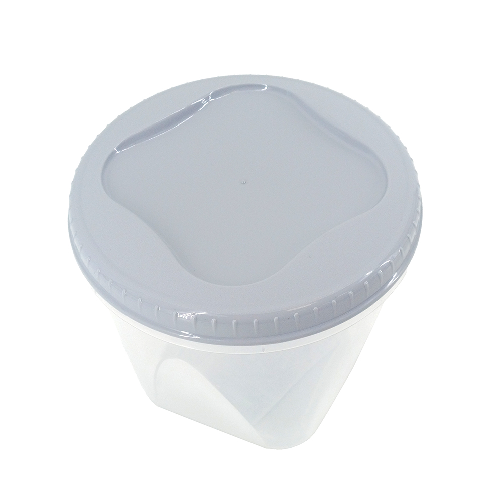 Банка д/сыпучих продуктов Тондо 1,5л с завинч.крышкой светло-голубая /