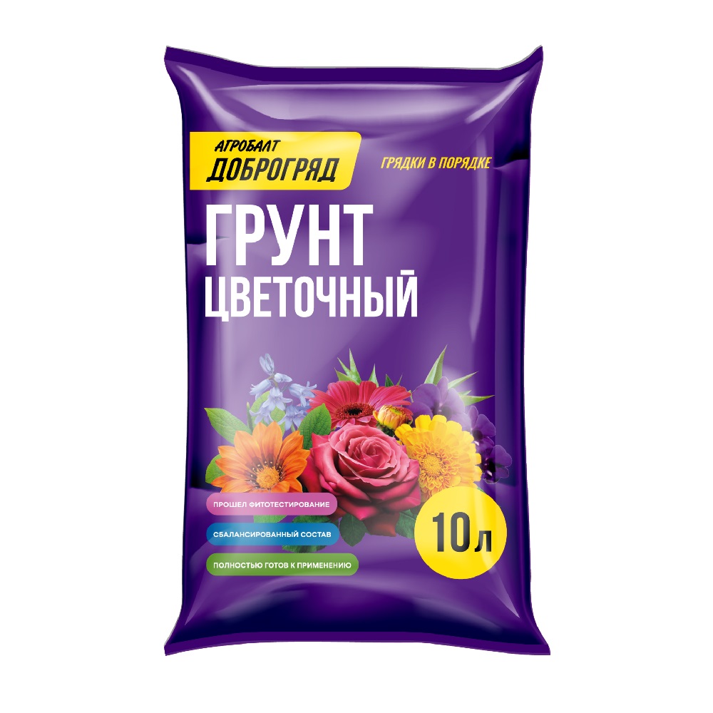 Грунт Доброгряд цветочный 10л  /
