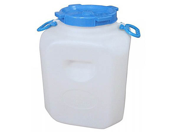 Бочка 40л квадратная белая /3