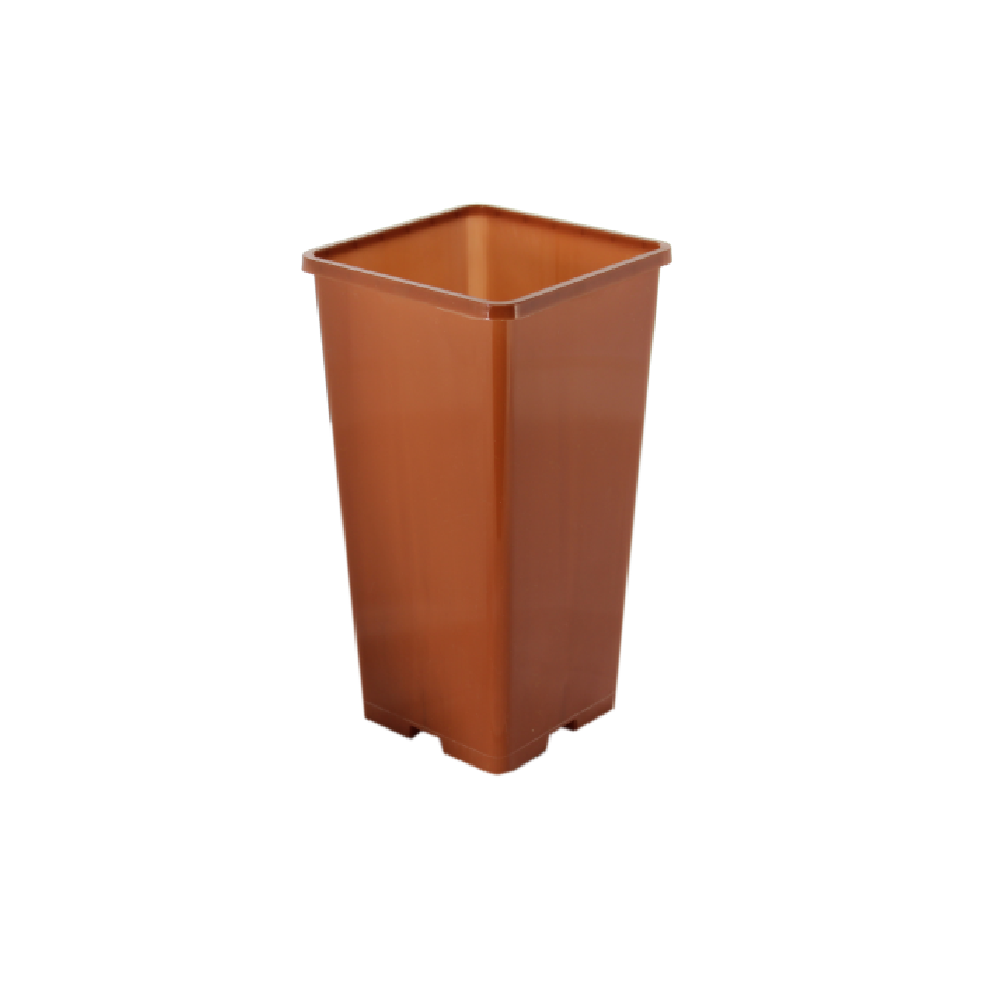 Горшок для рассады  2,0л  квадрат терракотовый /120