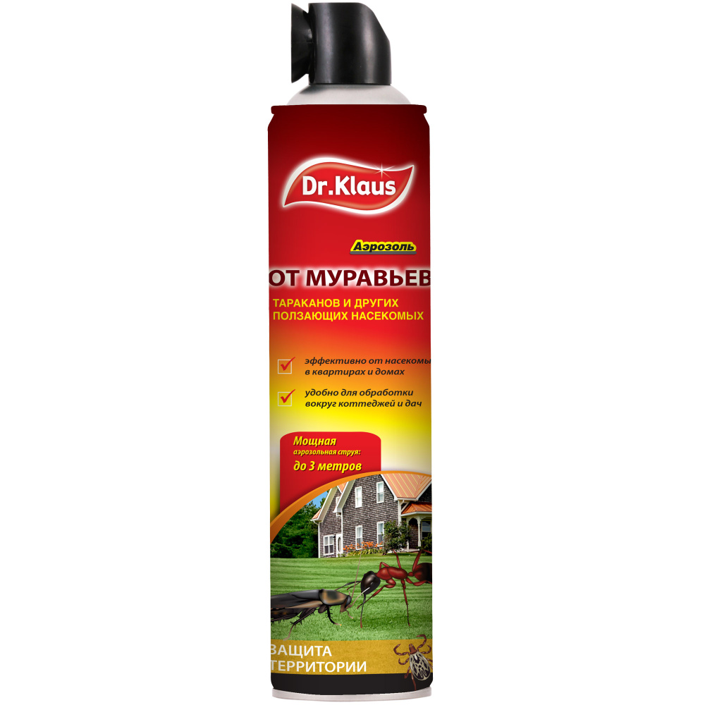 Аэрозоль Dr.Klaus от мурав и др. ползающих 600мл/4/12