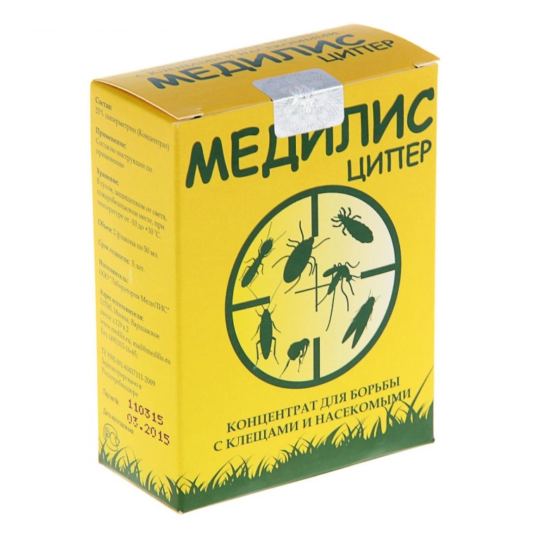 МЕДИЛИС-ЦИПЕР от клещей и насекомых  2 флакона по 50мл/50