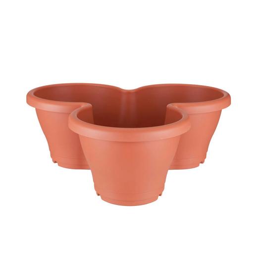 Горшок пластиковый КОРСИКА ВЕРТИКАЛ ГАДЭН S ТЕРРА с поддоном /1