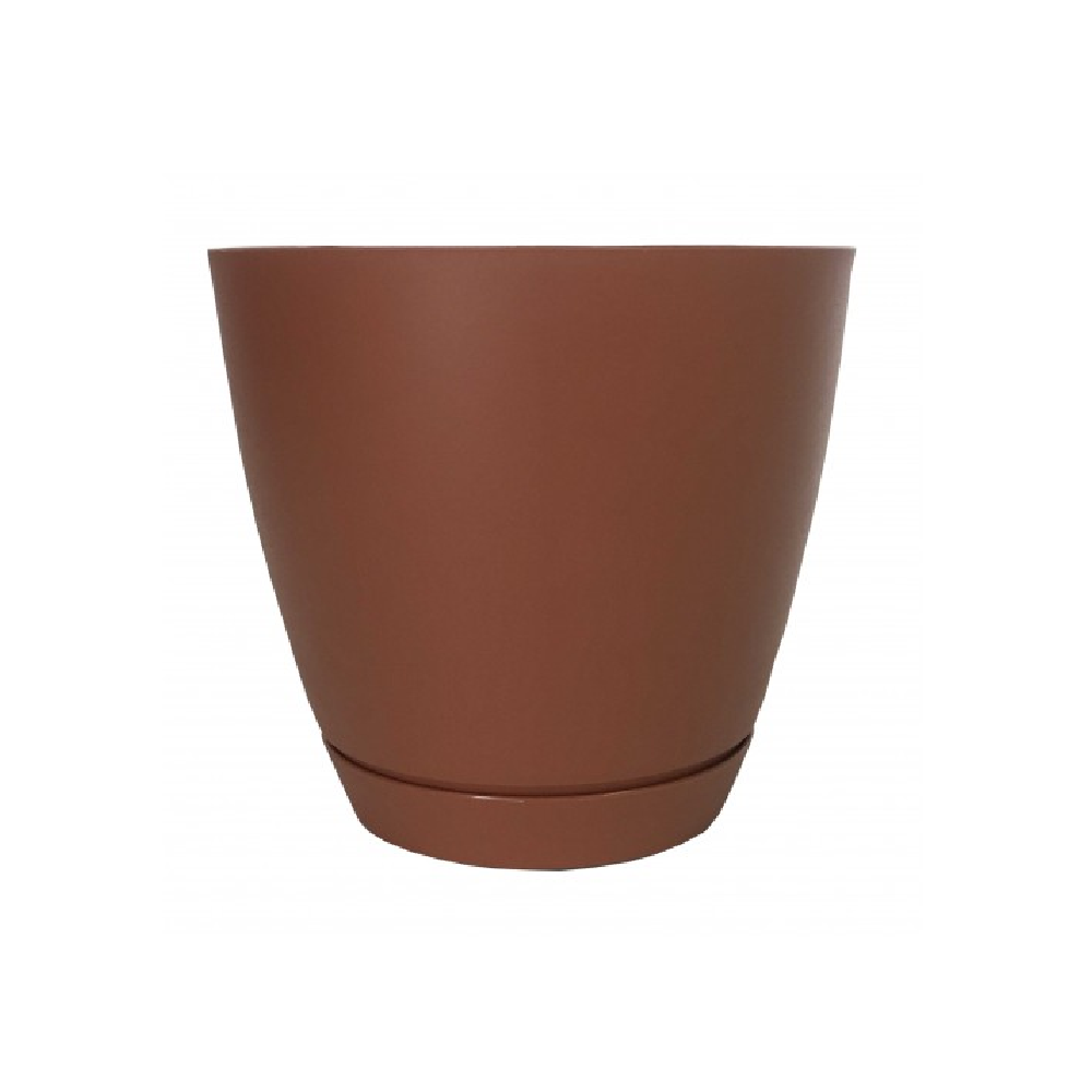 Горшок пластиковый  КАМЕЯ 1,4л терракот /22