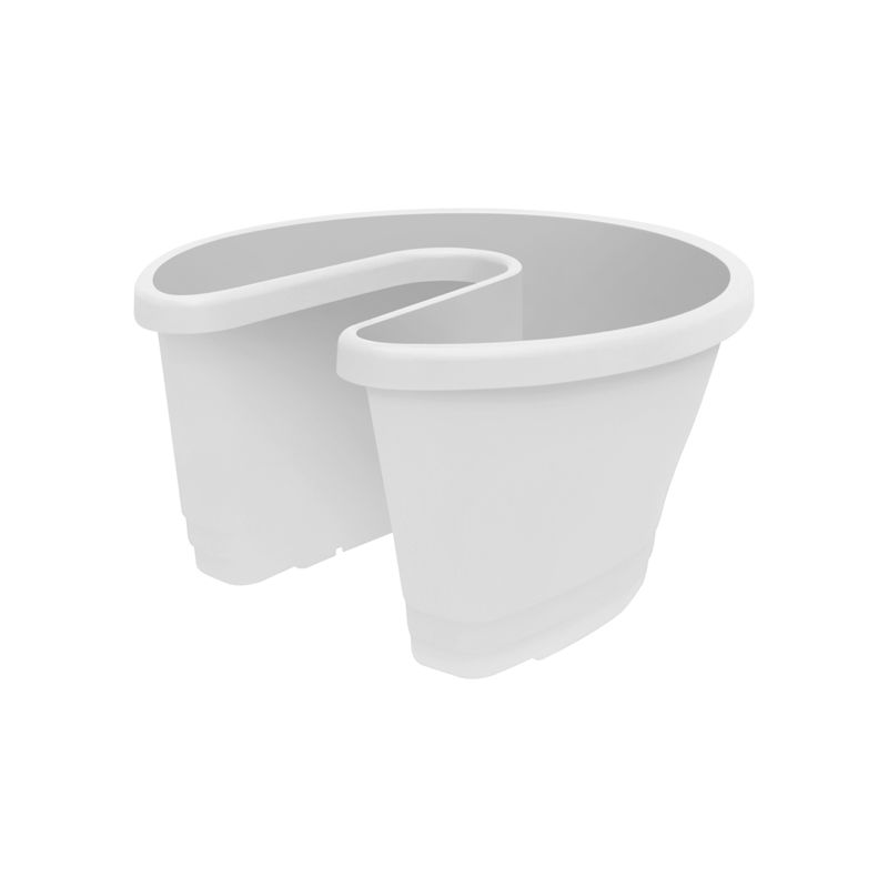 Горшок пластиковый КОРСИКА ДОР СТОППЕР УАЙТ /1 