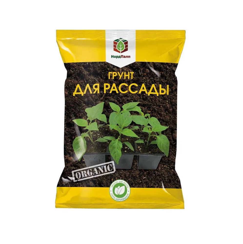 Грунт ЖИВАЯ ЗЕМЛЯ для рассады 25л  /60