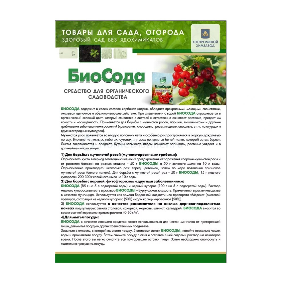 БИОСОДА 0,3кг /70