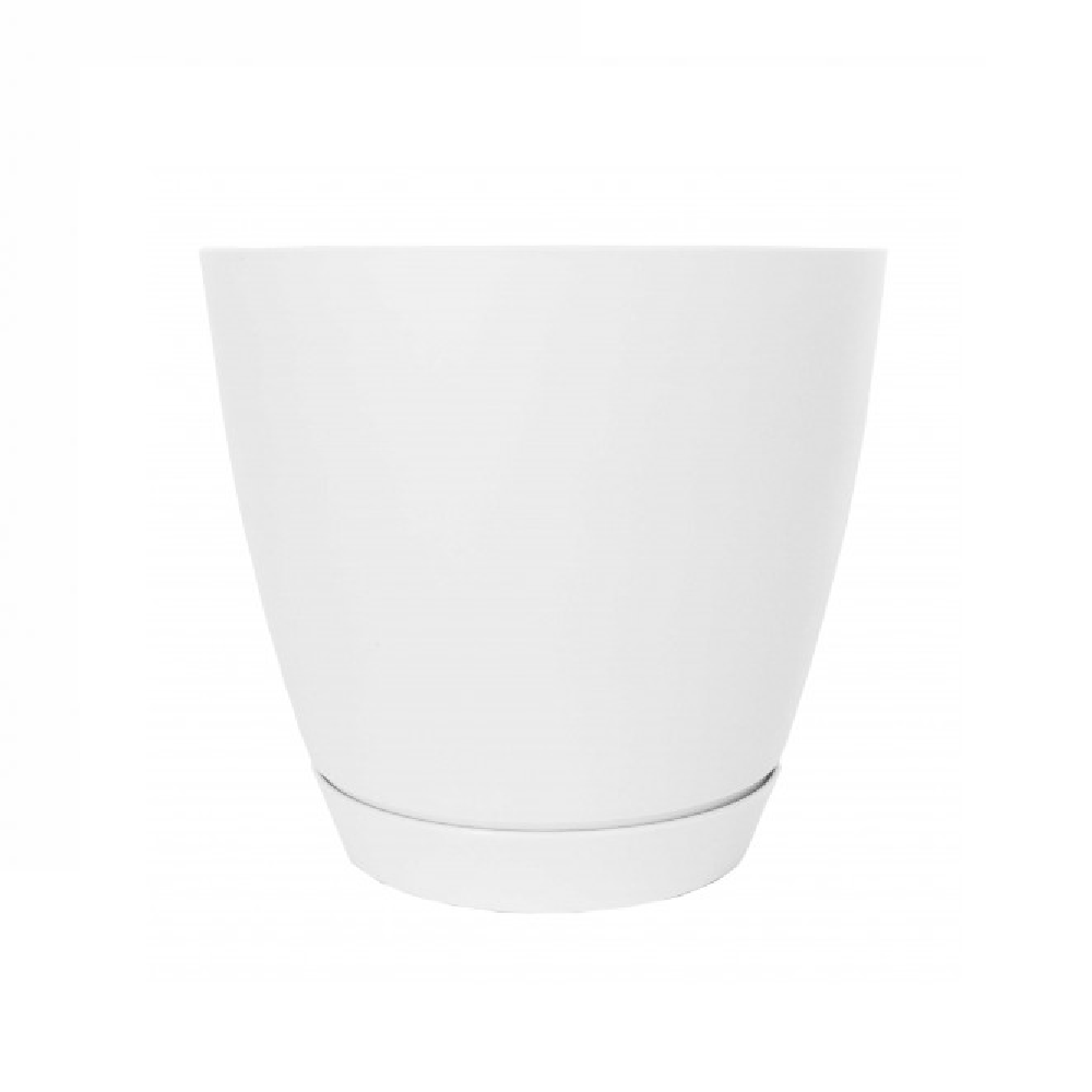 Горшок пластиковый  КАМЕЯ 1,4л белый /22