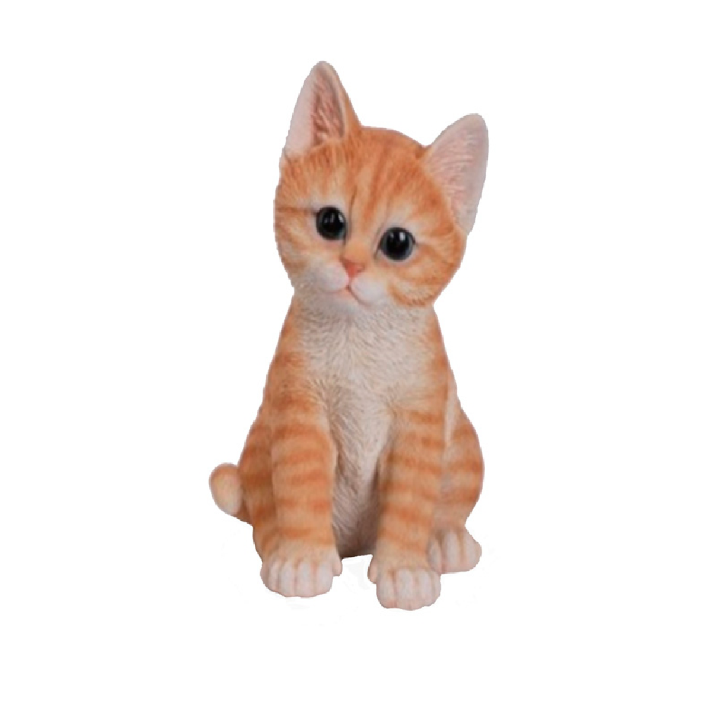 Фигура садовая КОТЕНОК РЫЖИЙ /12