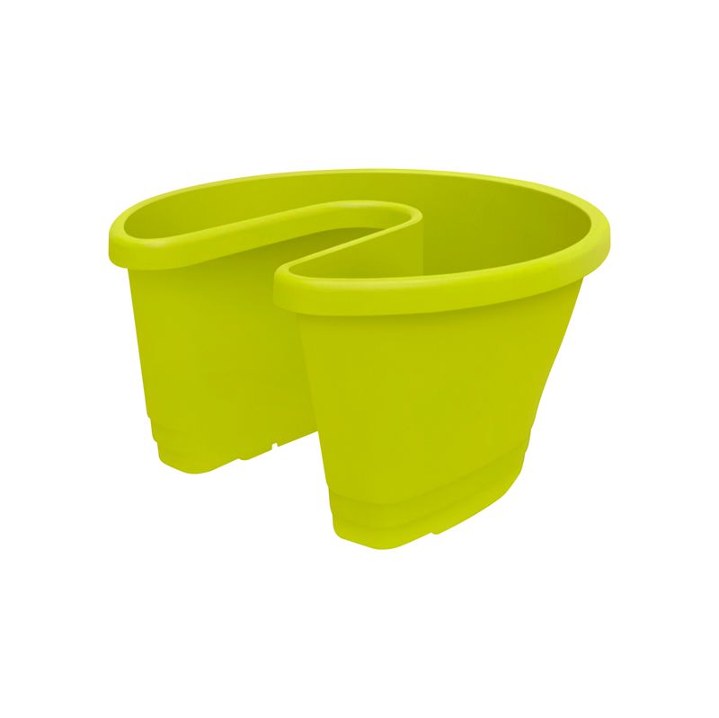 Горшок пластиковый КОРСИКА ДОР СТОППЕР ЛАЙМ ГРИН  /1