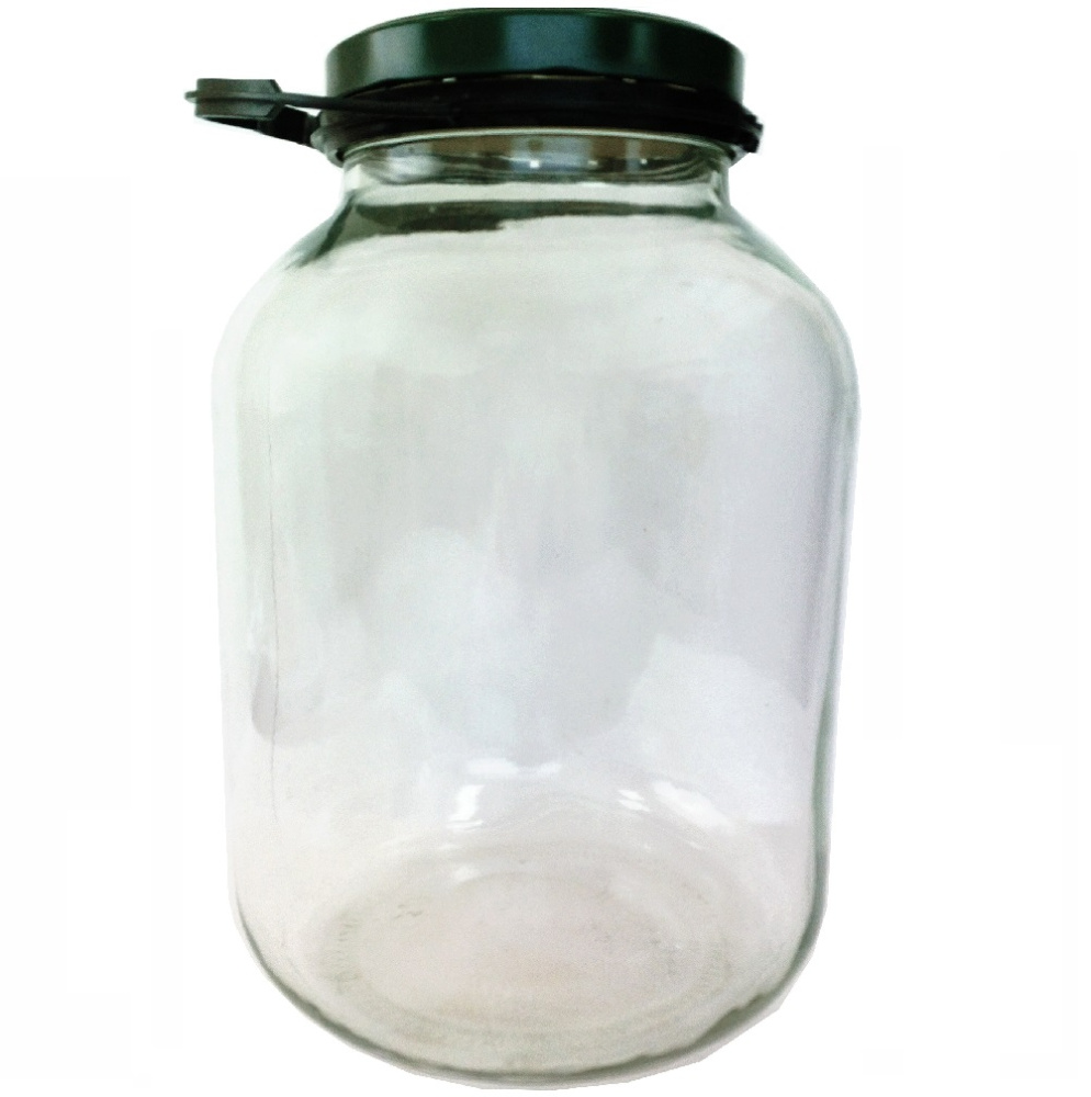 Стеклобанка Твист-Офф 5000 мл. д.110  /4 комплект :банка, крышка, кольцо с ручкой