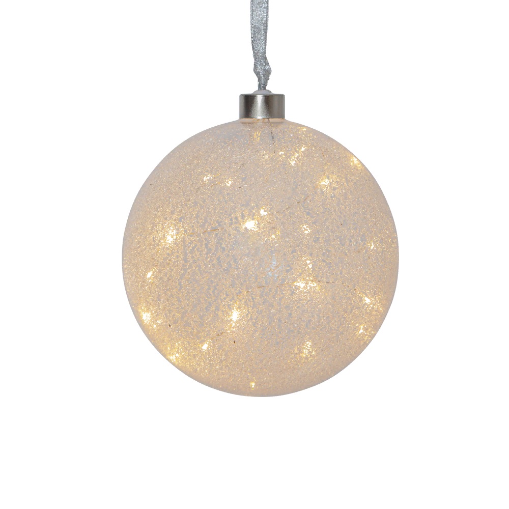 Гирлянда-шар GLOW SNOW 30 ламп LED 16,5х15 см морозное стекло /1