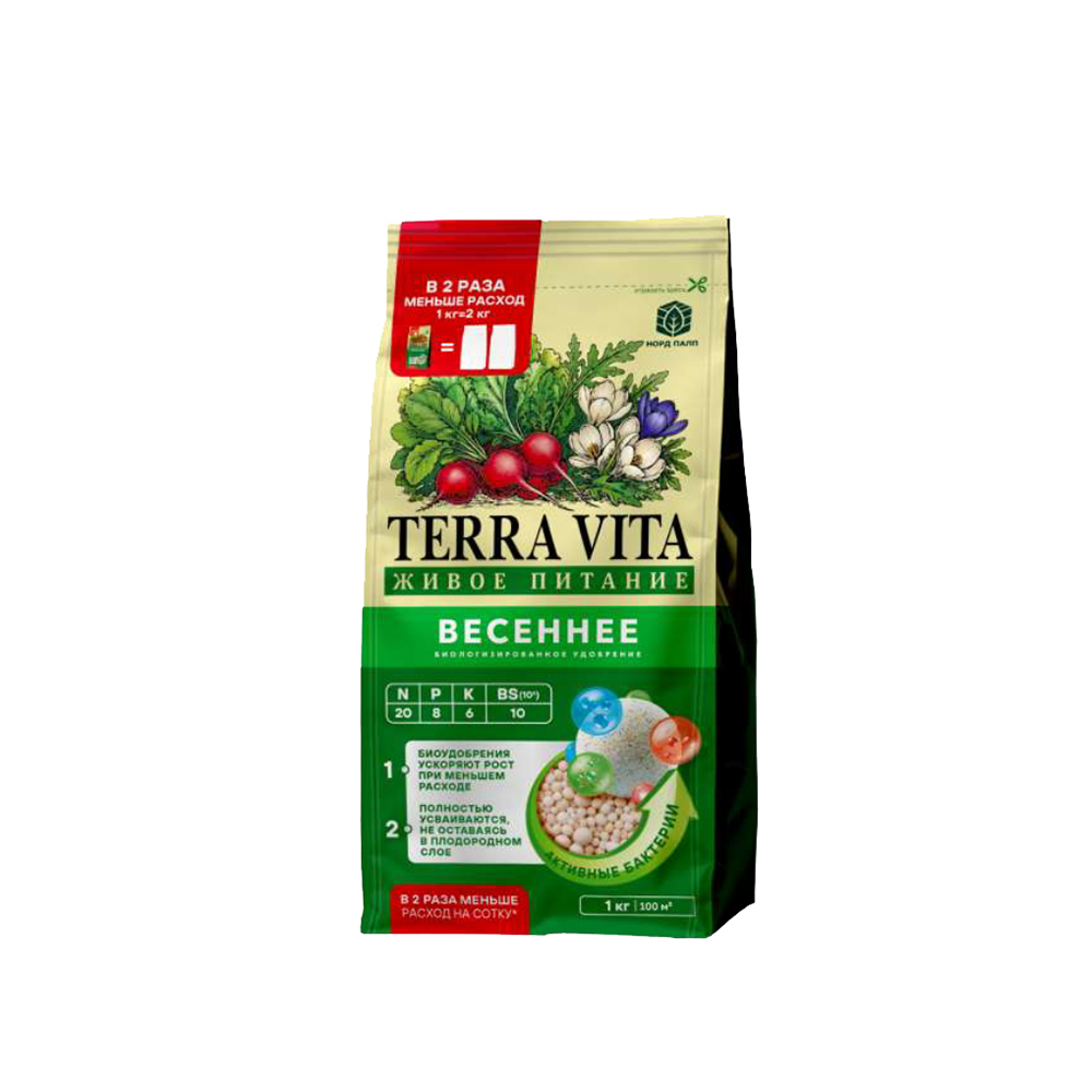 Удобрение TERRA VITA Весеннее 2,5кг/12