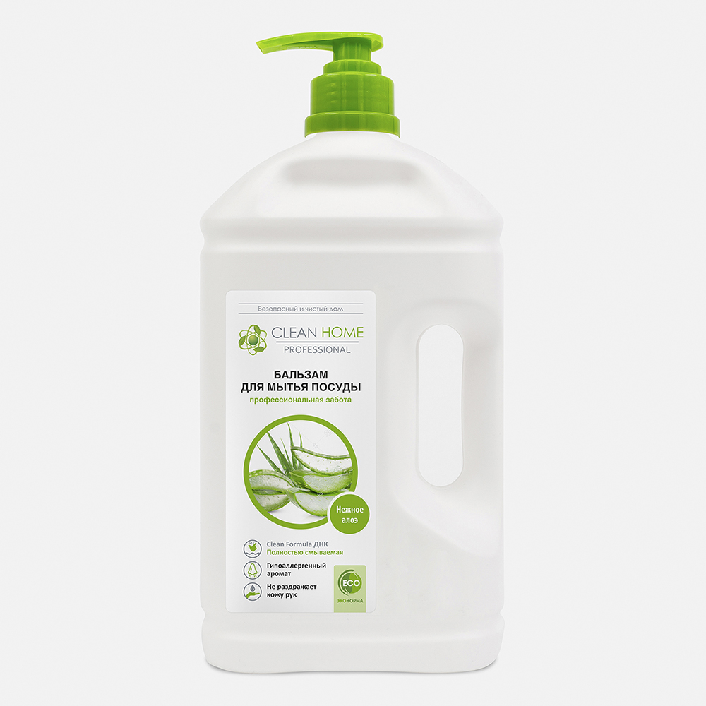 Бальзам для мытья посуды CleanHome Нежное Алоэ 2,5л