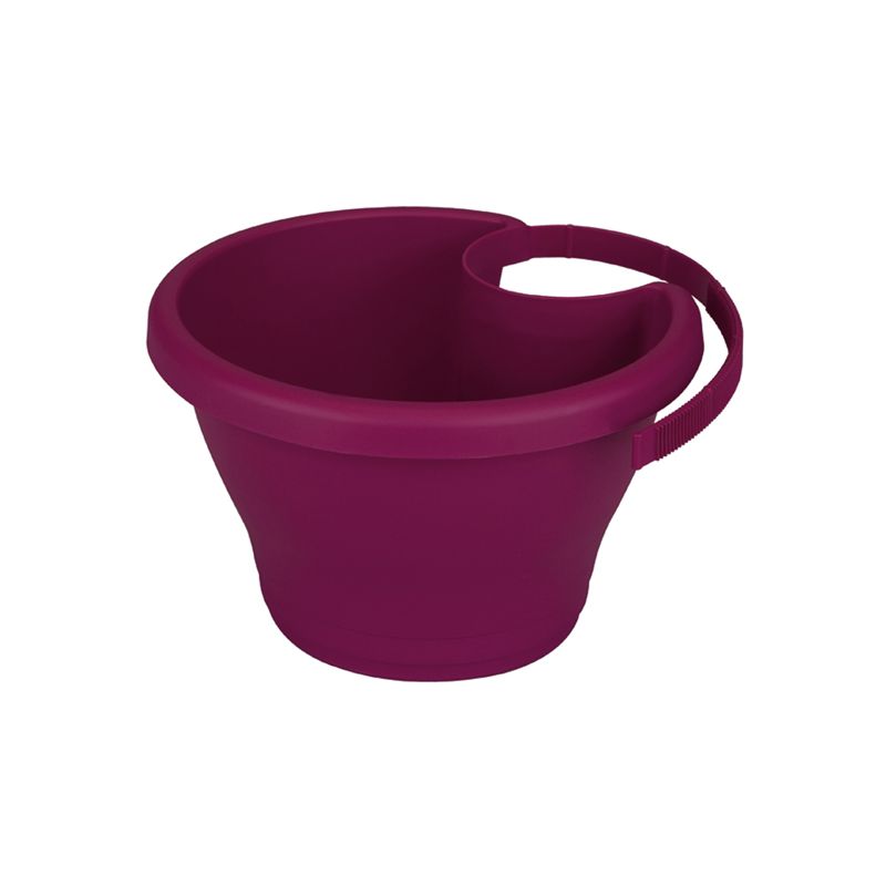 Горшок пластиковый КОРСИКА ДРЭЙНПАЙП КЛИККЕР d24 ЧЕРРИ/10