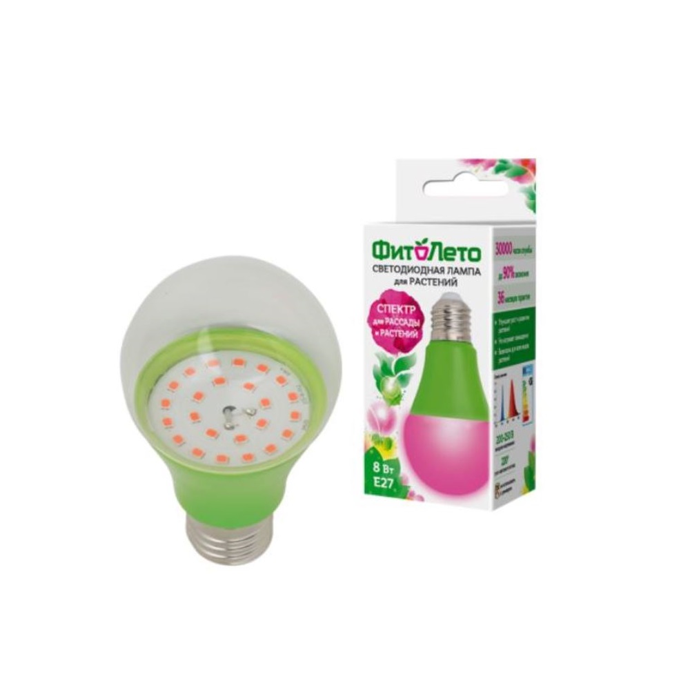 Лампа светодиодная для растений LED-A60-15W  /1