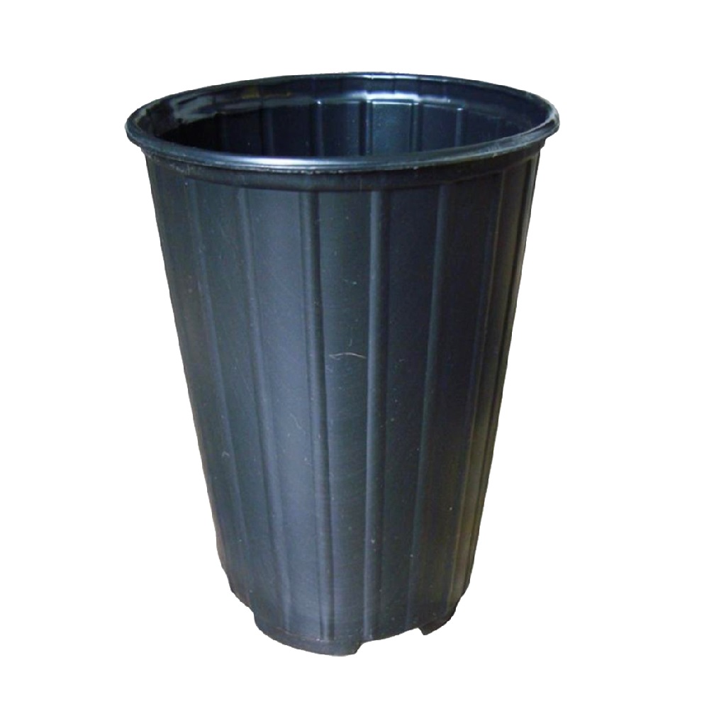 Горшок для рассады  2,0л  черный круглый 140*190мм