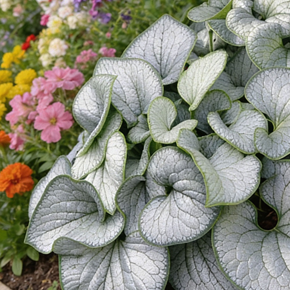 Бруннера крупнолистная Сильвер Харт С3  1шт/Brunnera macrophylla Silver Heart