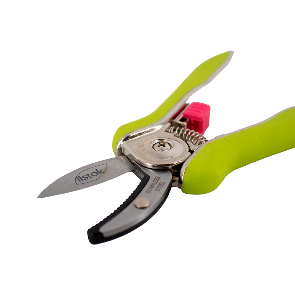 Секатор LISTOK ФЛЁР флористический с наковальней /10/100