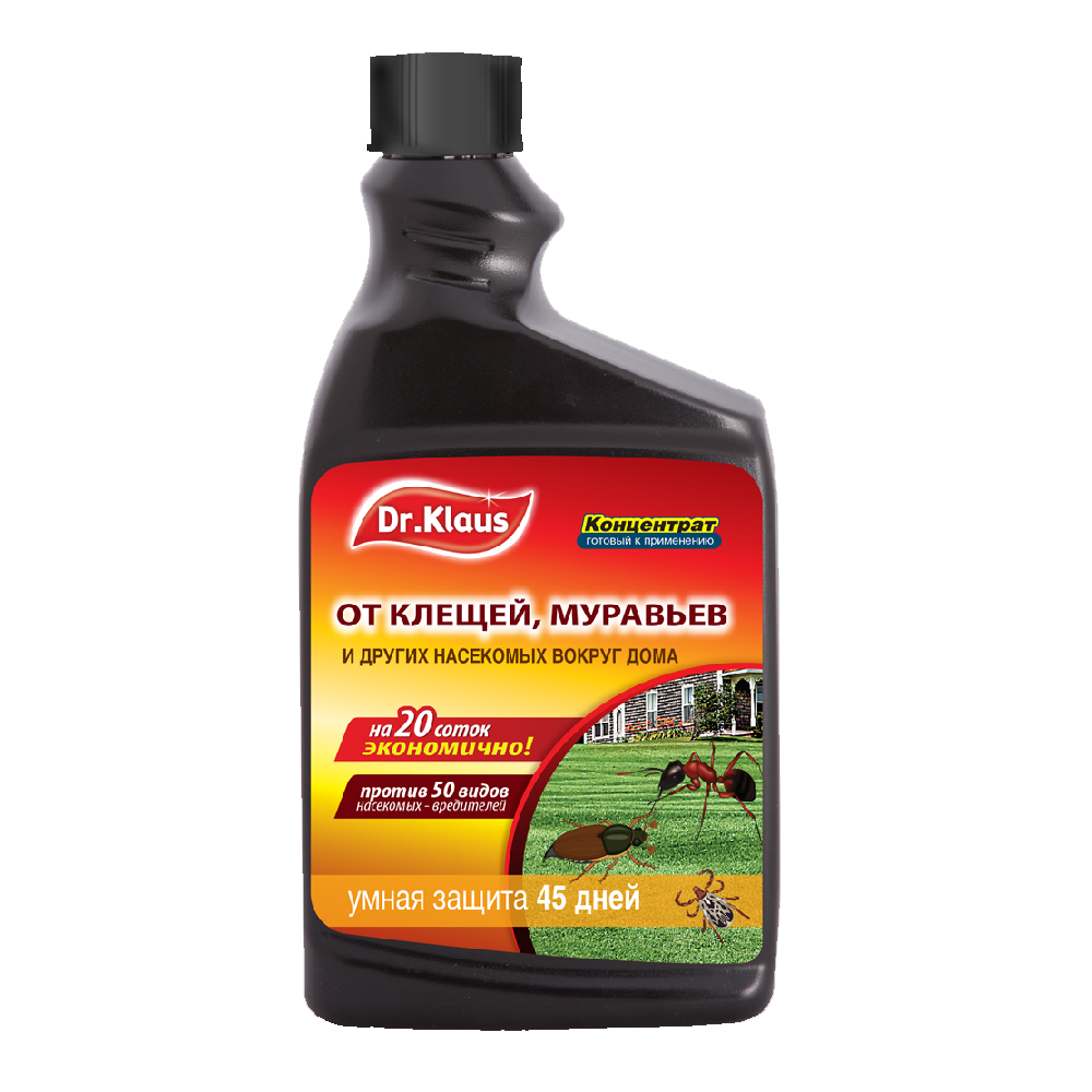 Запаска Dr.Klaus Insect Super от мурав, клещей, тарак, блох и др.насекомых 1л/8