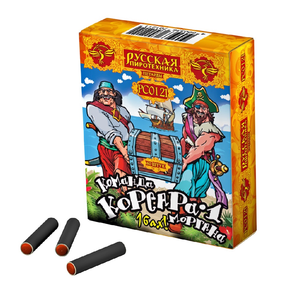 Петарды КОМАНДА КОРСАРА МОРГАНА-1 12уп. по 60шт.  /20