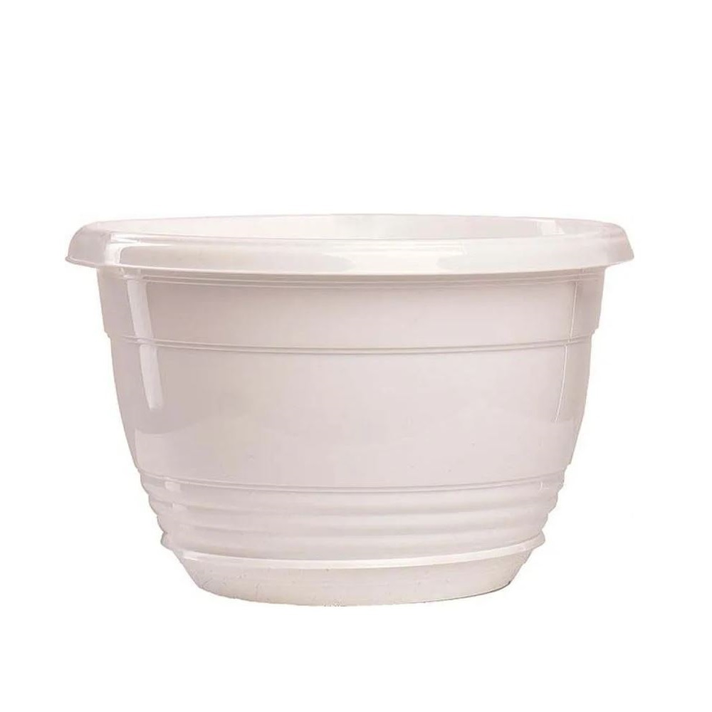 Горшок пластиковый  ГЛОРИЯ h=20см 25см 4,2л белый  /40