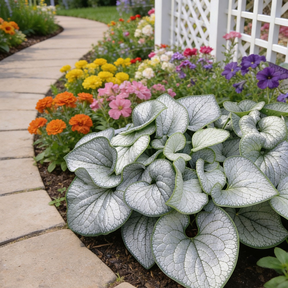 Бруннера крупнолистная Сильвер Харт С2  1шт/Brunnera macrophylla Silver Heart