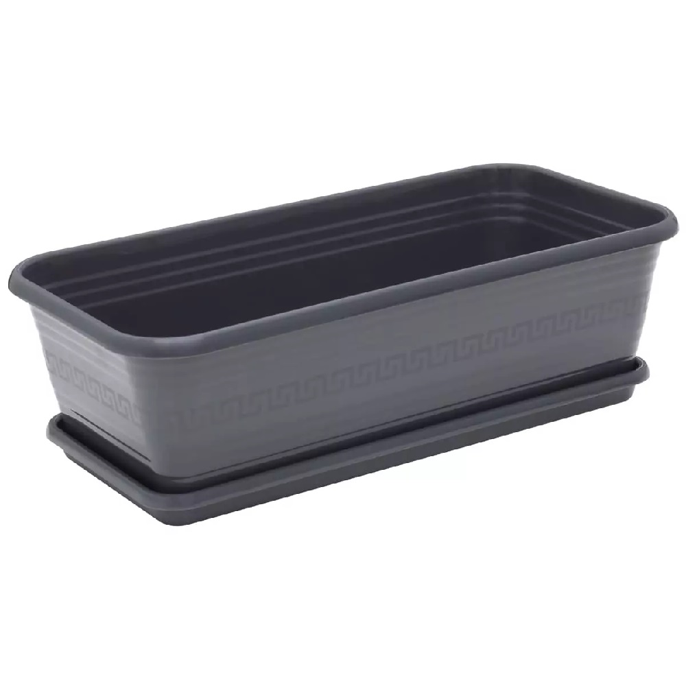 Ящик для рассады графитовый 390 с поддоном /30