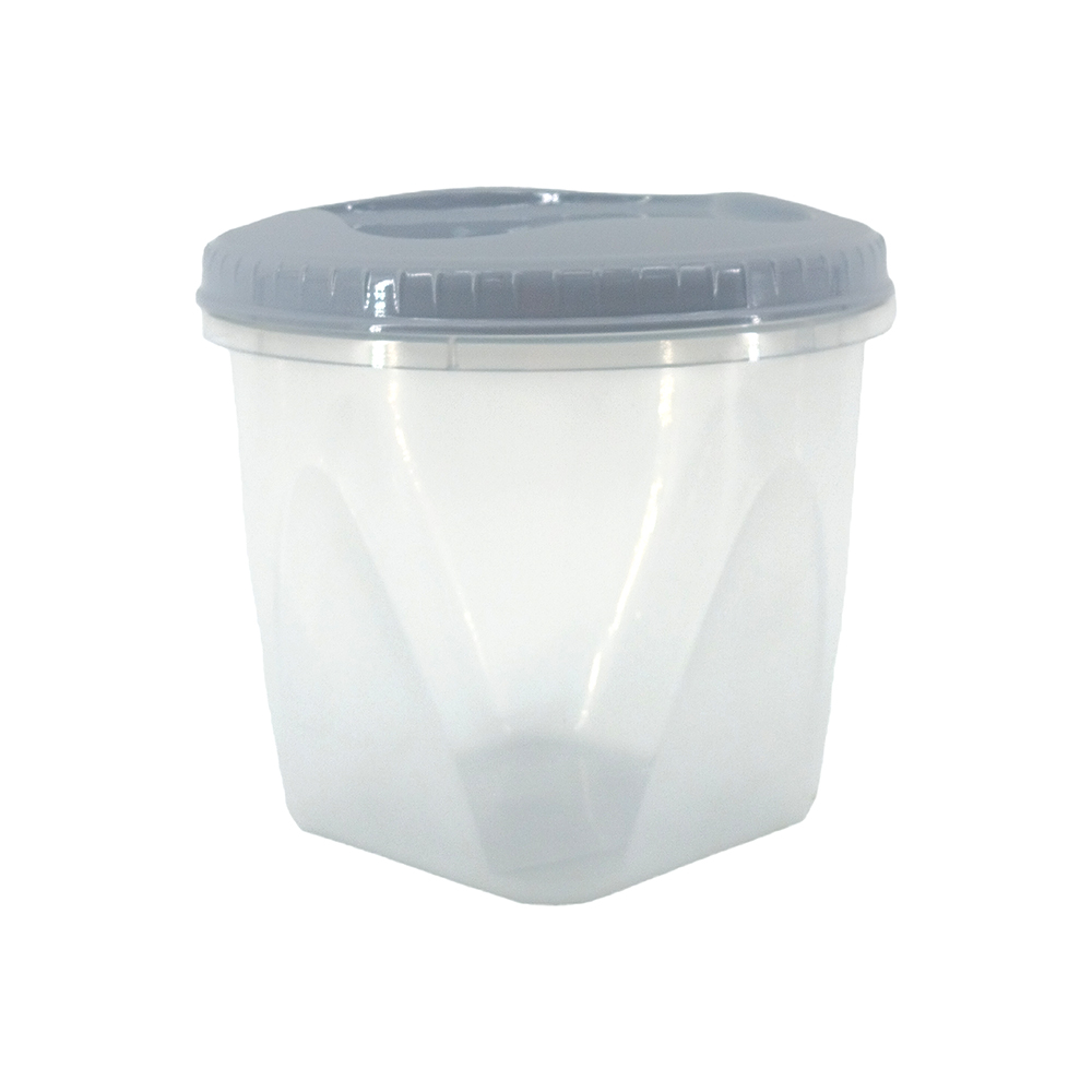 Банка д/сыпучих продуктов Тондо 1,5л с завинч.крышкой светло-голубая /