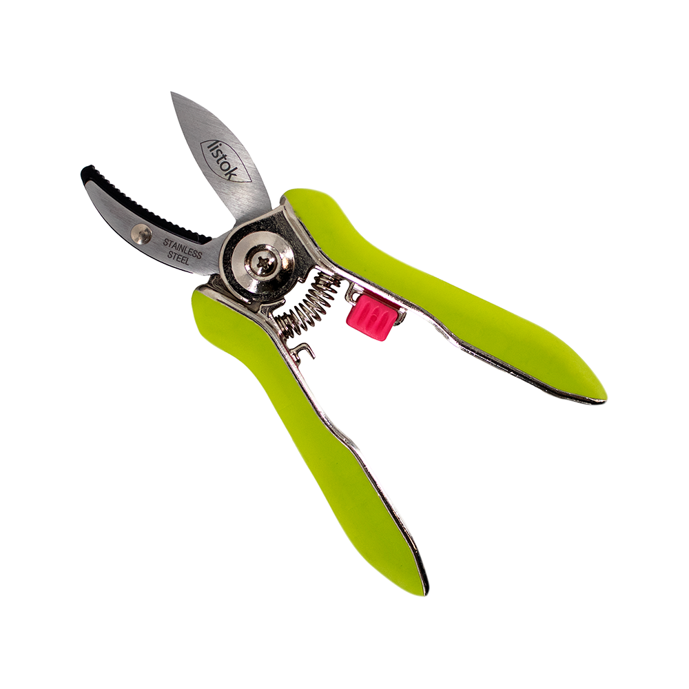 Секатор LISTOK ФЛЁР флористический с наковальней /10/100