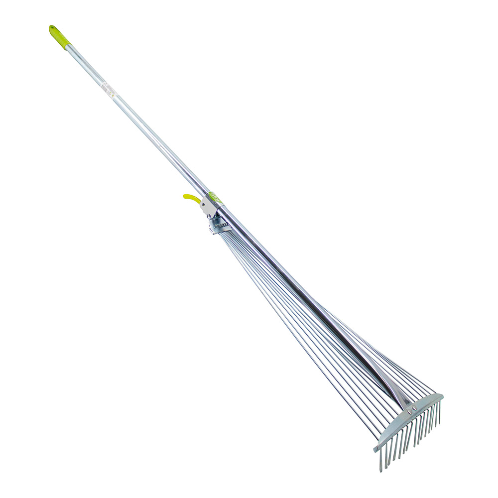Грабли LISTOK веерные металлические с алюминиевой ручкой  /24
