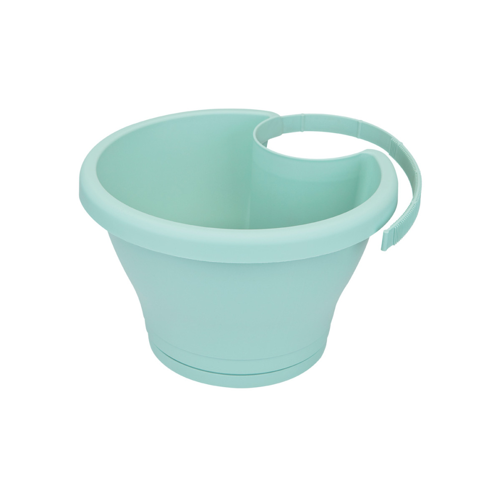 Горшок пластиковый КОРСИКА ДРЭЙНПАЙП КЛИККЕР d24 МИНТ/10