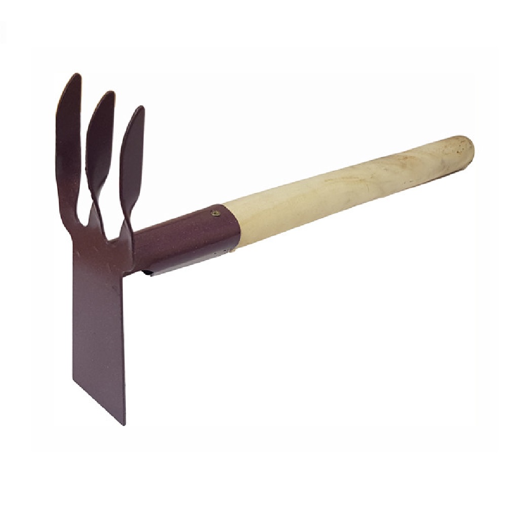 Рыхлитель комбинированный 3-х зубый с лопаткой с черенком/10