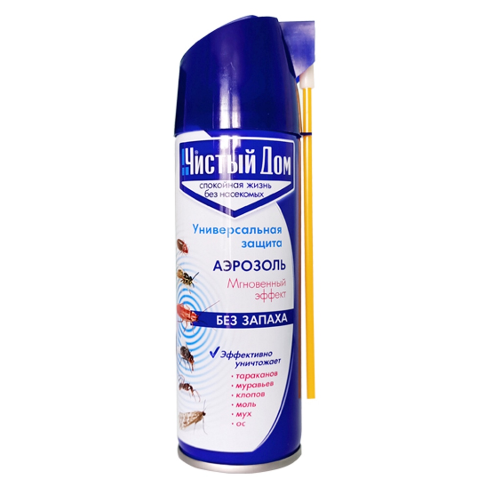 Аэрозоль ЧИСТЫЙ ДОМ от насекомых 150мл/24/72