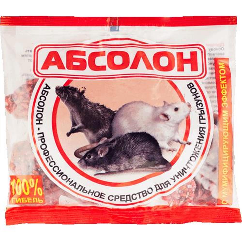 Брикет АБСОЛОН от грызунов рыба 100гр/50