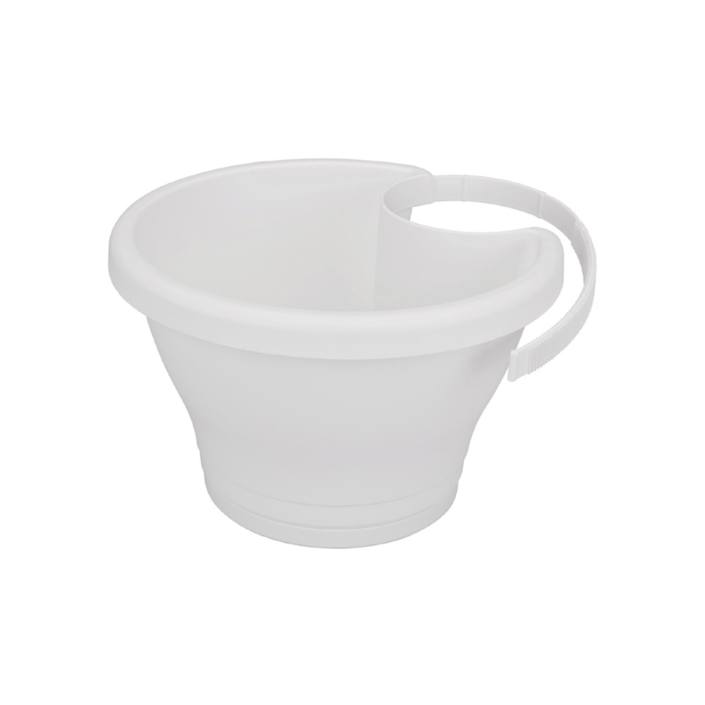 Горшок пластиковый КОРСИКА ДРЭЙНПАЙП КЛИККЕР d24 УАЙТ/10