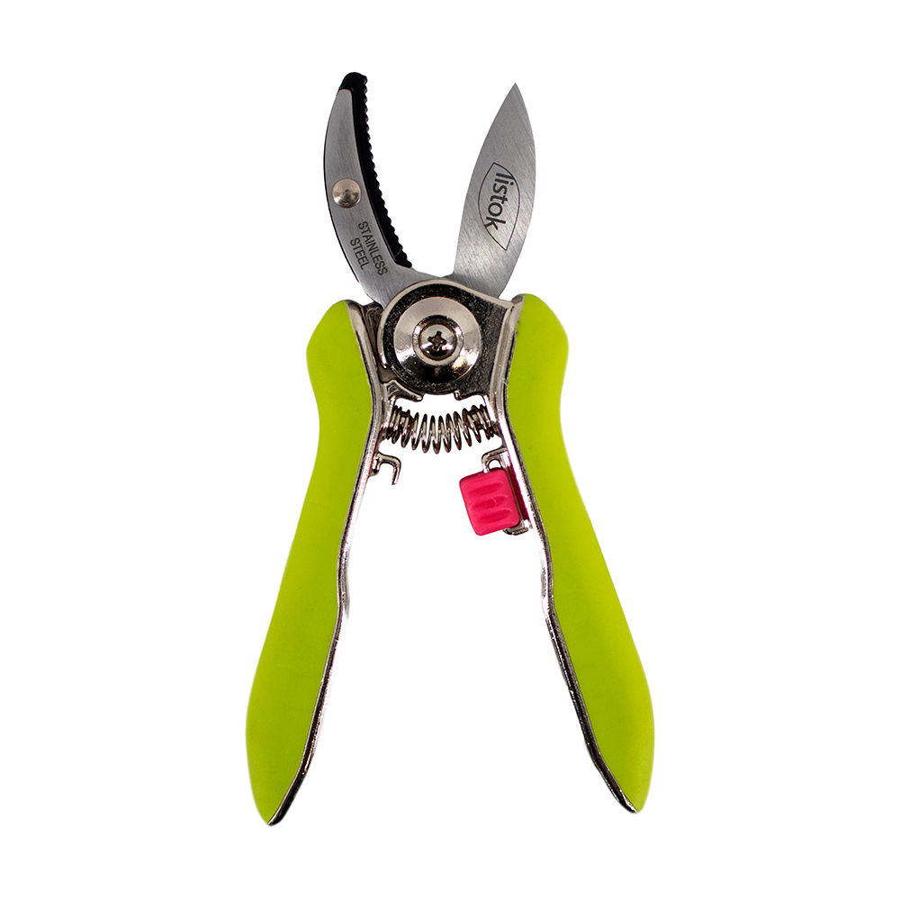 Секатор LISTOK ФЛЁР флористический с наковальней /10/100