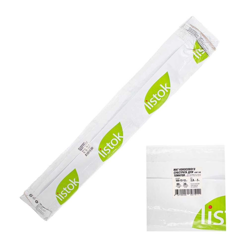 Мат кокосового субстрата LISTOK для томатов 18л /1