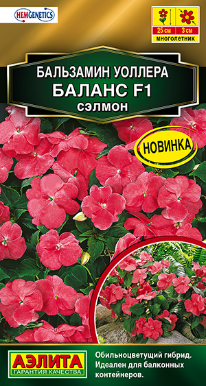 Бальзамин Уоллера Баланс F1 сэлмон  7шт/10