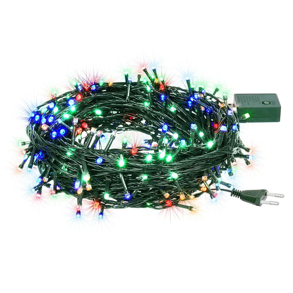 Гирлянда Нить 200 ламп LED 20м разноцветный /20