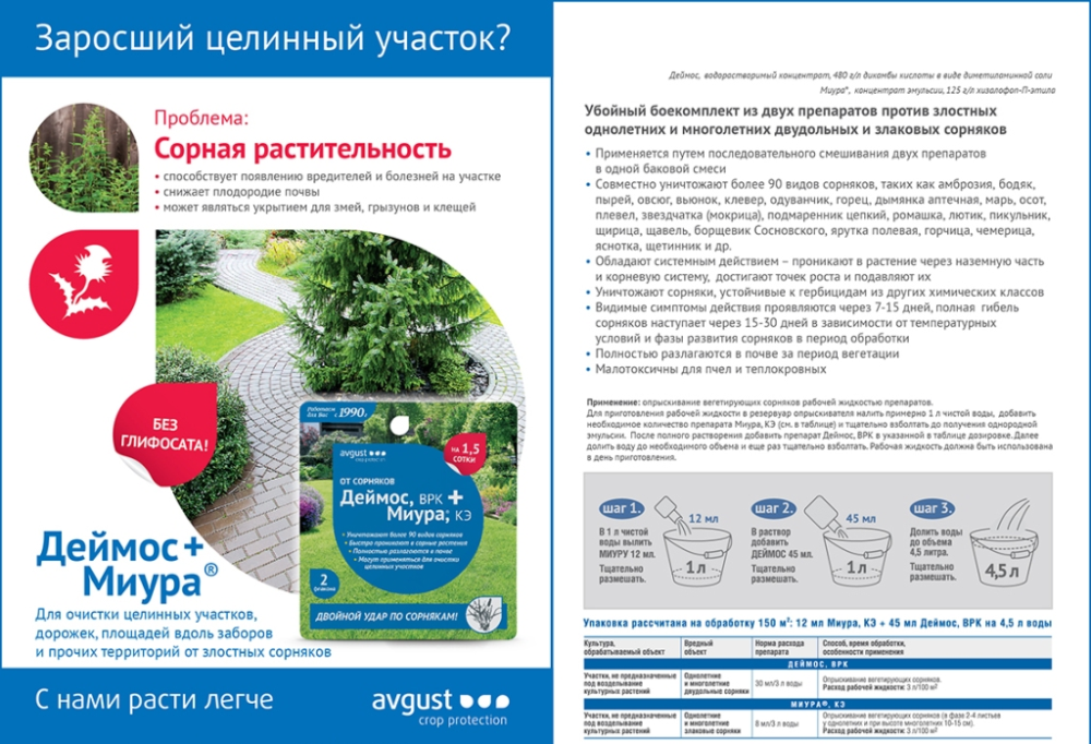 ДЕЙМОС+МИУРА  АВГУСТ 45мл+12мл   /24