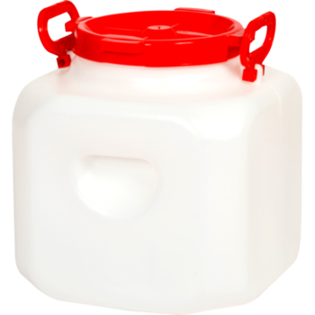 Бочка 30л квадратная белая /3