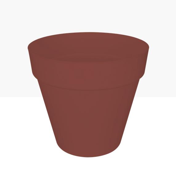 Горшок пластиковый ЛОФТ УРБАН круглый d20 БРИК с поддоном 14см /10