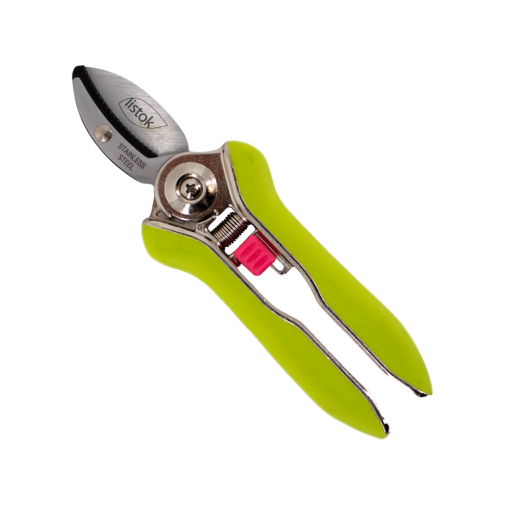 Секатор LISTOK ФЛЁР флористический с наковальней /10/100